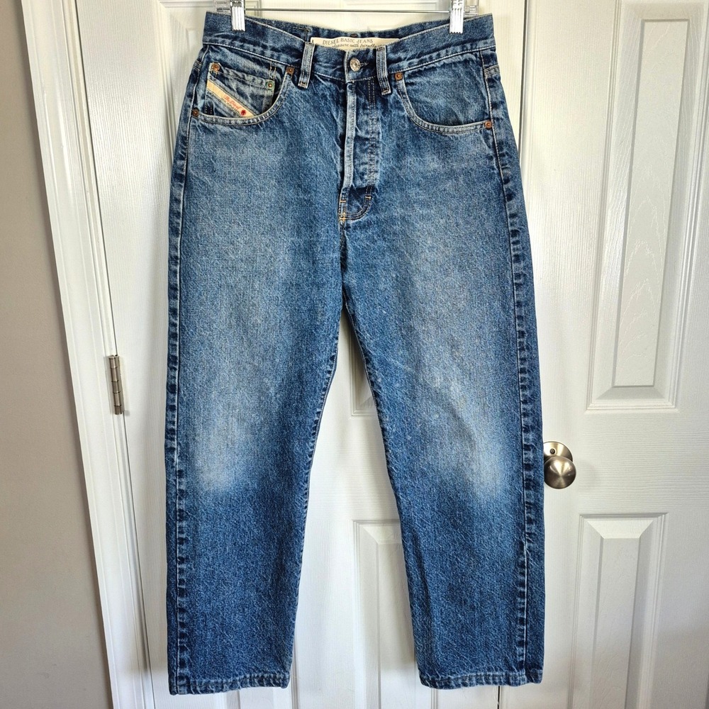 Vintage Diesel Basic Jeans distressed denim button up mens waist 34 - Picture 2 of 15